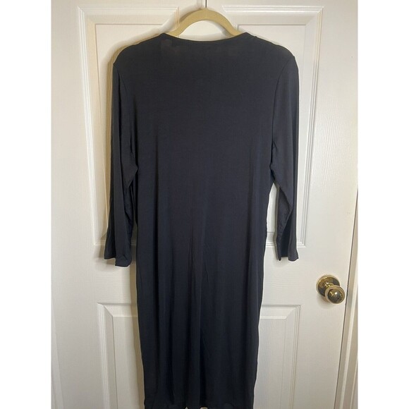 Colleen Lopez Back V-neck 3/4 Sleeve MIDI Dress Size XL NWOT - Picture 9 of 10